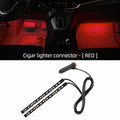 Kit de bandes lumineuses LED d’ambiance intérieure pour voiture 24 LED – Éclairage de pieds USB 5V – Lampe néon décorative d’atmosphère pour véhicule – Accessoire automobile