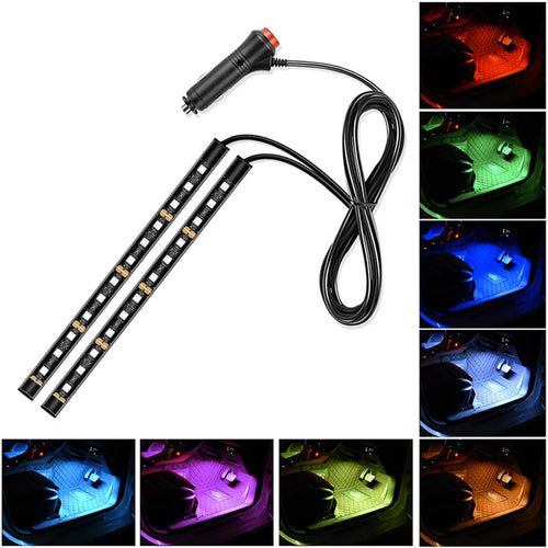 Kit de bandes lumineuses LED d’ambiance intérieure pour éclairage pieds voiture